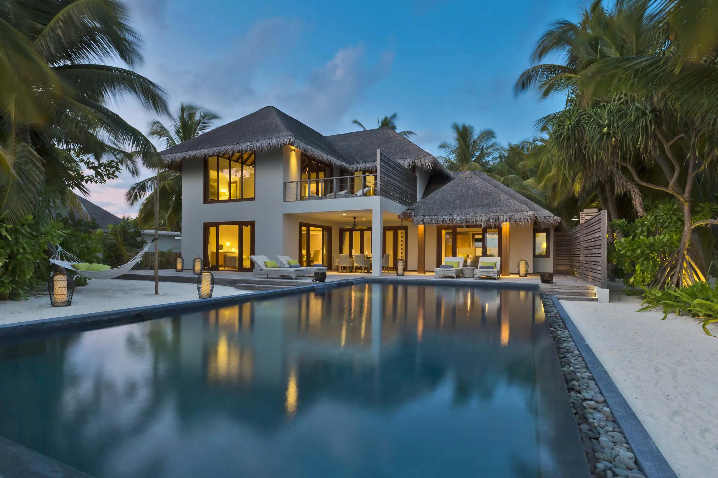 Maldives Dusit Thani 7-Night Two-Bedroom Beach Pool Residence Family Package